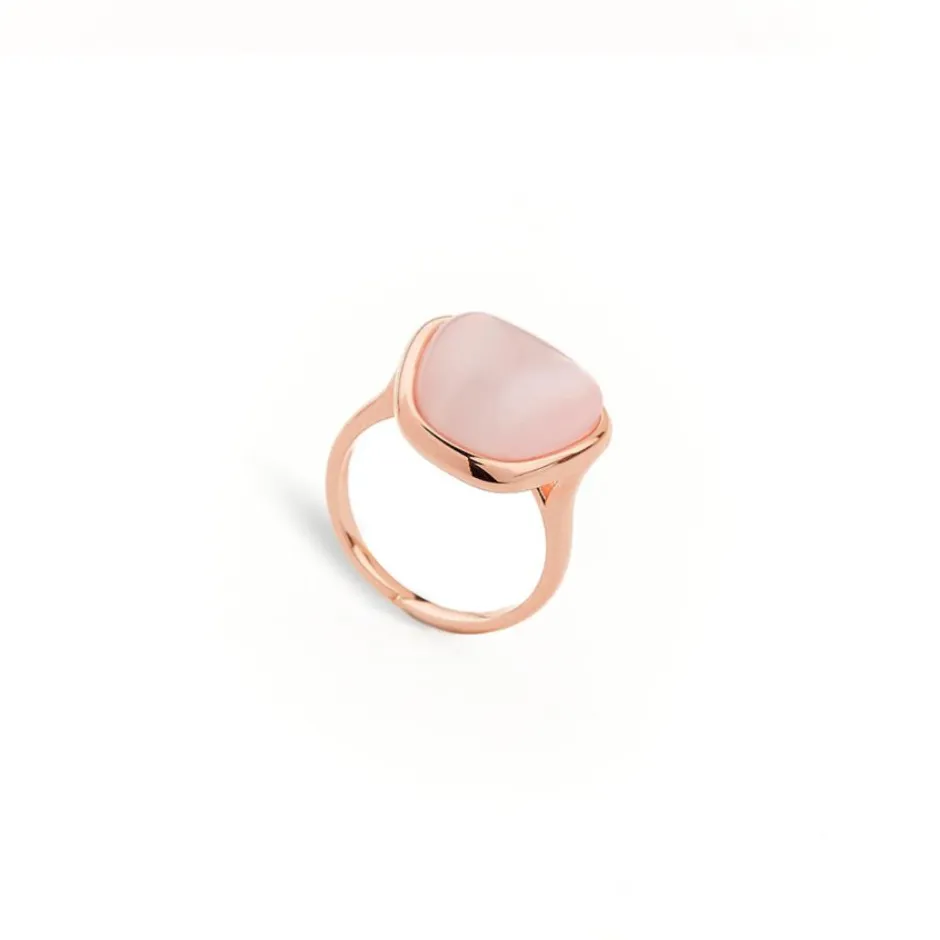 Online Anello Madi Solitario Collezione Laguna con Quarzo Idrotermale Rosa Gioielli Madi