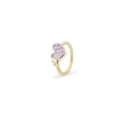 Fashion Anello Rue Des Mille Cuore Pave Oversized Stardust Ten Zirconi Bianchi Gioielli Rue Des Mille