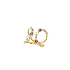 Fashion Anello Rue des Mille Galactica Rosso e Giallo Gioielli Rue Des Mille