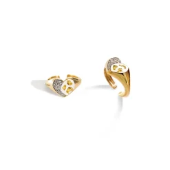 Online Anello Rue des Mille Jungle Tribe Chevalier Cuore Bianco Gioielli Rue Des Mille
