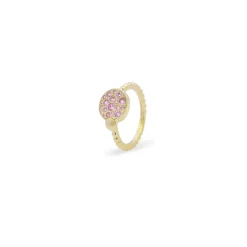 Sale Anello Rue Des Mille Pave Rosa Oversized Stardust Ten Gioielli Rue Des Mille