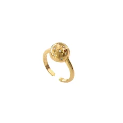 Fashion Anello Rue des Mille Semisfera Giallo Gioielli Rue Des Mille
