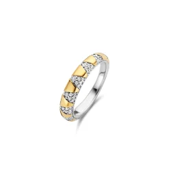 Sale Anello Ti Sento Milano Artigli Dorati con Zirconi Gioielli Ti Sento Milano
