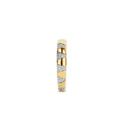 Sale Anello Ti Sento Milano Artigli Dorati con Zirconi Gioielli Ti Sento Milano