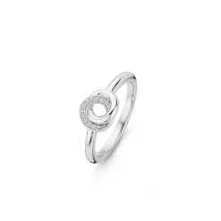 Sale Anello Ti Sento Milano Cerchi Infiniti in Argento e Zirconi Gioielli Ti Sento Milano
