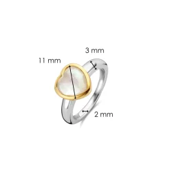 New Anello Ti Sento Milano Cuore Madreperla Gioielli Ti Sento Milano