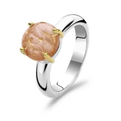 Outlet Anello Ti Sento Milano Quarzo Champagne Foglia Oro Gioielli Ti Sento Milano