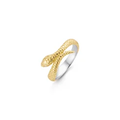 New Anello Ti Sento Milano Serpente Dorato Gioielli Ti Sento Milano