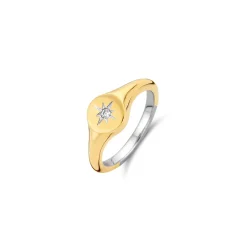 Fashion Anello Ti Sento Milano Stella Polare Collezione Stars Placcata Oro con Zircone Gioielli Ti Sento Milano