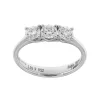 Sale Anello Trilogy in Oro Bianco con Diamanti di 1,00 Carati Anelli Trilogy
