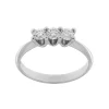 Best Anello Trilogy in Oro Bianco con Diamanti 0,45 Carati Anelli Trilogy
