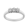 Discount Anello Trilogy in Oro Bianco e Diamanti 0,56 Carati Anelli Trilogy