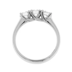 Sale Anello Trilogy in Oro Bianco con Diamanti di 1,00 Carati Anelli Trilogy