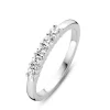 Outlet Anello Veretta In Argento 925 Con 5 Zirconi Ti Sento Milano Nuova Collezione N 16 Gioielli Ti Sento Milano