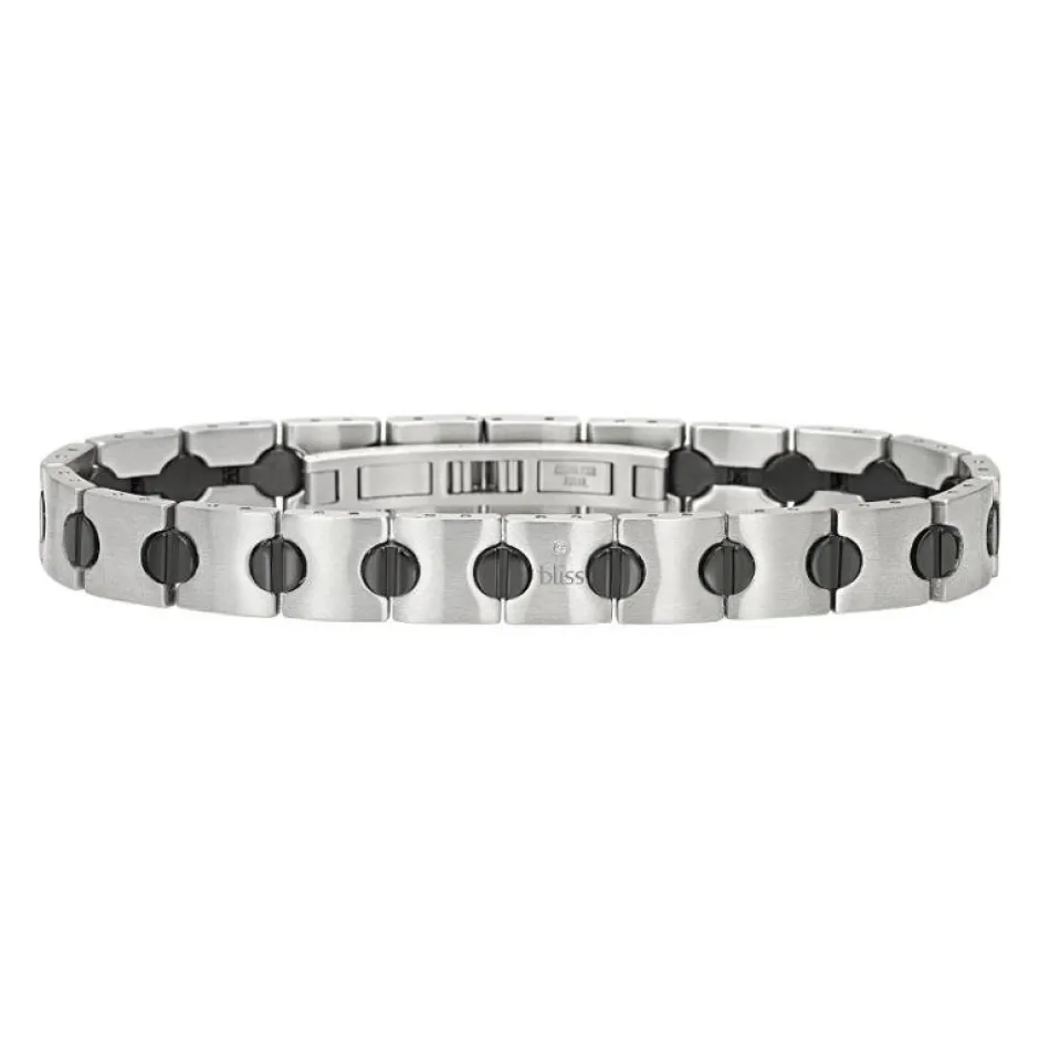 Fashion Bracciale Bliss Uomo Rider Acciaio Outlet Gioielli