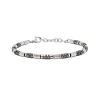 Best Bracciale Comete Gioielli Bariletti in Acciaio Lucido e Ematite Uomo Gioielli Comete Uomo