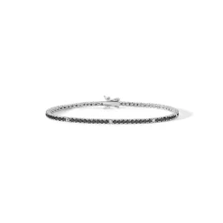 Hot Bracciale Comete Gioielli Tennis con Zirconi Bianchi e Neri 19 cm Uomo Gioielli Comete Uomo