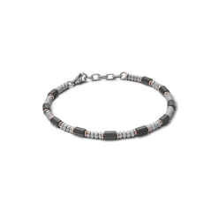 Sale Bracciale Comete Gioielli in Acciaio con Ematite e PVD Rosa Uomo Gioielli Comete Uomo