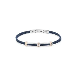 Online Bracciale Comete Gioielli in Acciaio e PDV Rosa Uomo Gioielli Comete Uomo