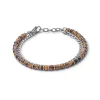 Best Bracciale Comete Gioielli Occhio di Tigre in Acciaio Uomo Gioielli Comete Uomo