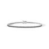 Hot Bracciale Comete Gioielli Tennis in Argento e Zirconi Neri Uomo Gioielli Comete Uomo