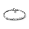 Hot Bracciale Comete Gioielli in Acciaio e Zirconi Neri Uomo Gioielli Comete Uomo