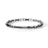 Clearance Bracciale Comete Gioielli Faces Acciaio con PVD e Spinelli Neri Uomo Gioielli Comete Uomo