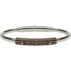 Discount Bracciale Comete Gioielli Uomo In Acciaio e PVD Rosè Collezione Boxe Uomo Gioielli Comete Uomo