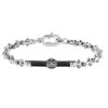 Outlet Bracciale Comete Gioielli Uomo Collezione Building In Acciaio E Carbonio Con PVD Giallo Uomo Gioielli Comete Uomo