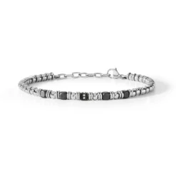 Hot Bracciale Comete Gioielli Uomo in Acciaio e PVD con Zirconi Uomo Gioielli Comete Uomo