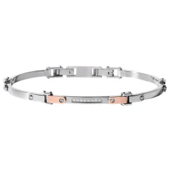 Online Bracciale Comete UBR 499 Uomo Collezione Senior In Acciaio Inox Con Diamanti Uomo Gioielli Comete Uomo