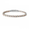 Discount Bracciale Comete Uomo Cronos PVD Rosa Con Diamanti Uomo Gioielli Comete Uomo
