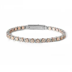 Discount Bracciale Comete Uomo Cronos PVD Rosa Con Diamanti Uomo Gioielli Comete Uomo