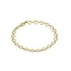 New Bracciale Desmos Arte Cuore In Argento Placcato Oro Gioielli Desmos