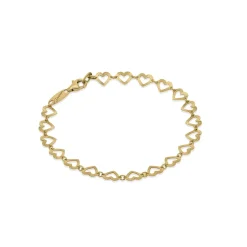 New Bracciale Desmos Arte Cuore In Argento Placcato Oro Gioielli Desmos
