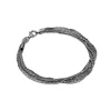 New Bracciale Desmos Filamenti Bruniti in Argento Lunghezza 16,5 cm Gioielli Desmos