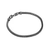 New Bracciale Desmos Fish Bone In Argento Brunito Uomo Gioielli Desmos Uomo