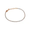 Fashion Bracciale Desmos Ghiande Diamantate Rosato Lunghezza 16,5 cm Gioielli Desmos