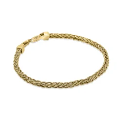 Fashion Bracciale Desmos Intreccio Dorato in Argento Lunghezza 16,5 cm Gioielli Desmos