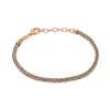 Sale Bracciale Desmos Intreccio Rosato in Argento Lunghezza 16,5 cm Gioielli Desmos