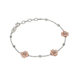 New Bracciale Desmos Passion Fiori In Argento Rosato Gioielli Desmos
