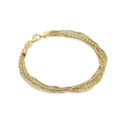 Clearance Bracciale Desmos Spark Fili In Argento Placcato Giallo Gioielli Desmos