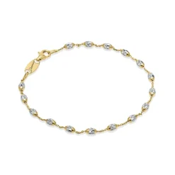 Hot Bracciale Desmos Station Nebula In Argento Bianco e Giallo Gioielli Desmos