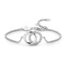 Fashion Bracciale Donna In Argento 925 Con Cerchio Incrociato In Zirconi Ti Sento Milano Gioielli Ti Sento Milano