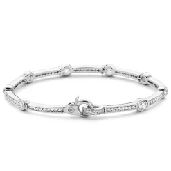 Sale Bracciale Donna In Argento 925 Semirigido Con Zirconi e Punti Luce Ti Sento Milano Gioielli Ti Sento Milano