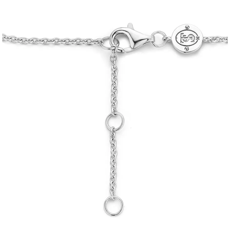 Fashion Bracciale Donna In Argento 925 Con Cerchio Incrociato In Zirconi Ti Sento Milano Gioielli Ti Sento Milano