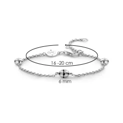 Best Bracciale Donna Ti Sento Milano In Argento 925 Con 3 Punti Luce in Zirconi Gioielli Ti Sento Milano