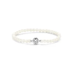 Sale Bracciale Donna Ti Sento Milano Elasticizzato Con Perle MM. 4 e Puntoluce Gioielli Ti Sento Milano
