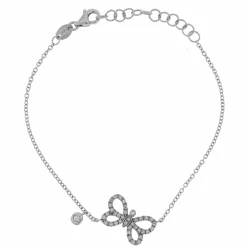 Best Bracciale Farfalla in Oro Bianco con Diamanti Bracciali
