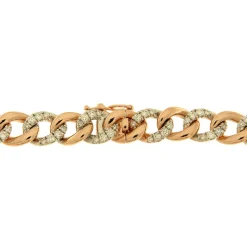 Best Bracciale Groumette Piccolo in Oro Rosa con Diamanti Bracciali